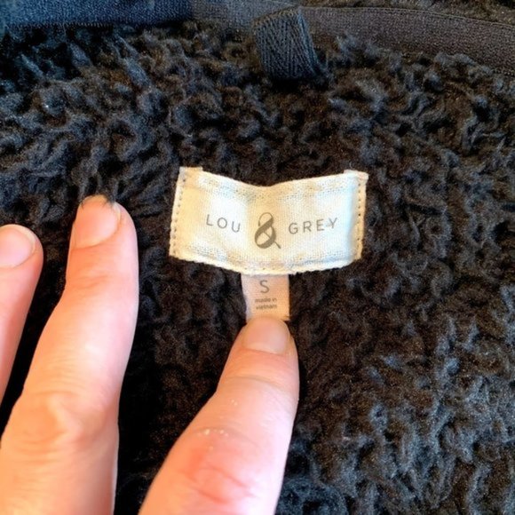 Lou & Grey Teddy Sherpa Zip Front Hoodie - M - Picture 4 of 9